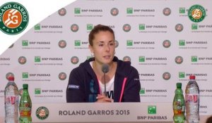 Conférence de presse Alizé Cornet Roland-Garros 2015 / 2ème Tour