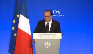 Hollande promet des sanctions plus dures contre l'antisémitisme