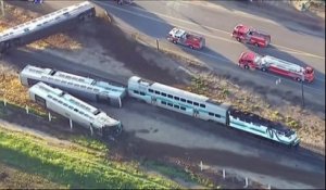 Etats-Unis : 30 blessés dans un accident de train