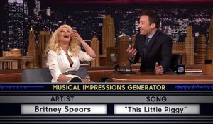 Christina Aguilera imite Britney Spears