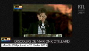Les discours de Marion Cotillard et Mélanie Laurent en faveur de l'environnement