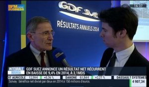 GDF Suez annonce un résultat net récurent en baisse en 2014: Gérard Mestrallet – 26/02