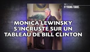 Monica Lewinsky s'incruste sur un tableau de Bill Clinton