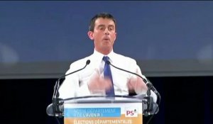 Valls dénonce l'"équation dangereuse" de la droite qui associe FN et PS