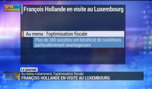 François Hollande en visite au Luxembourg