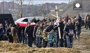 Funérailles des mineurs tués à Donetsk