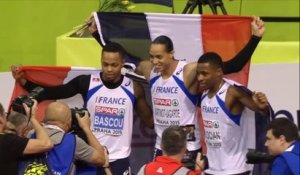 Les Français réalisent le triplé sur le 60m haies des championnats d’Europe en salle