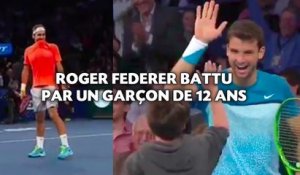 Roger Federer battu par un garçon de 12 ans.