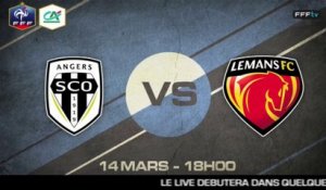 Samedi 14 mars à 18h00 - SCO Angers - FC Le Mans - CFA2 B (REPLAY)