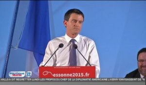 Manuel Valls dans l'Essonne : "Nicolas Sarkozy n'a ni colonne vertébrale, ni convictions"