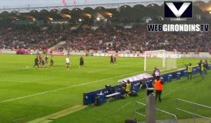 Communion avec les supporters après Bordeaux - PSG