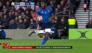 Rugby : la France battue par l’Angleterre dans un match prolifique