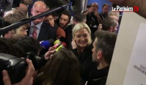 Départementales : Marine Le Pen savoure les résultats du 1er tour