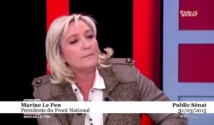 Marine Le Pen  : «Une mèche et une moustache, ça va être ça l'axe d'attaque»