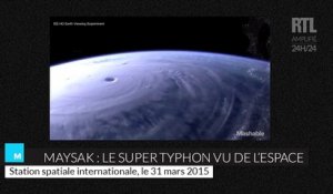 Le super typhon Maysak vu de l'espace