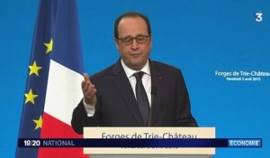 François Hollande : "pour créer des emplois, il faut plus de 1% de croissance"