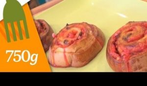 Recette des Escargots briochés aux pralines roses - 750 Grammes