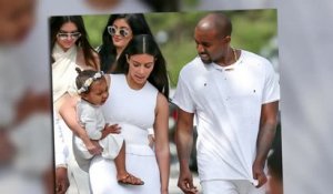 Kim Kardashian et Kanye West endimanchés pour la messe de Pâques