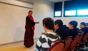 Démonstration de flamenco à la cité scolaire Camille-Claudel de Fourmies