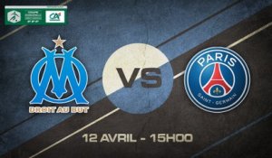Dimanche 12 avril à 15h00 - Olympique de Marseille - Paris St Germain - Coupe Gambardella 1/4 de finale