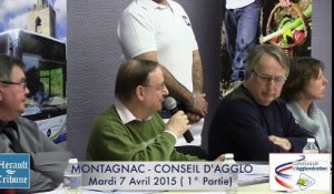 MONTAGNAC - 2015 - CONSEIL D'AGGLO -  SECONDE PARTIE - CONSEIL du 7 AVRIL 2015