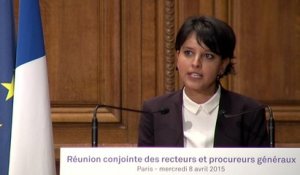 Réunion conjointe des recteurs et des procureurs généraux - Allocution de Najat Vallaud-Belkacem
