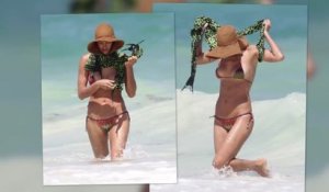 Irina Shayk en bikini au Mexique