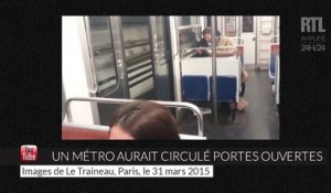À Paris, un métro aurait circulé avec les portes ouvertes