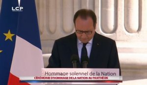 Discours de François Hollande au Panthéon