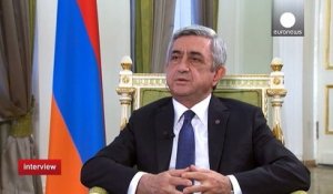 Interview de Serzh Sargsyan, le Président Arménien, pour le centenaire du génocide du 24 avril 1915, toujours pas reconnu par la Turquie.