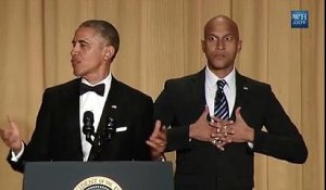 Barack Obama et son traducteur très énervé Luther