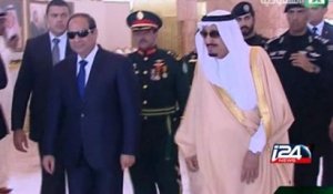 Le president egyptien en visite a Riyad
