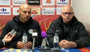 Gazélec Ajaccio 1-1 Tours FC : les réactions de T. Laurey & A. Dujeux !