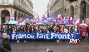 Femen activists disrupt Marine Le Pen's speech