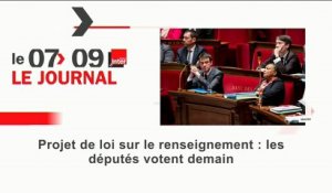 Le journal de 8 heures du 4 mai 2015