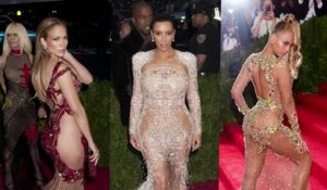 Kim Kardashian et Beyoncé dans des robes transparentes au Met Gala