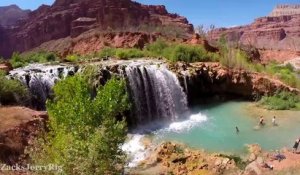 Découvrir une Oasis dans le Grand Canyon - images aériennes filmées en Drone