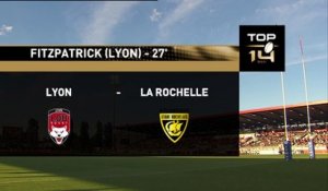 TOP14 - Lyon - La Rochelle: Essai Damien Fitzpatrick (LYO) - J24 - Saison 2014/2015