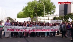 Lorient. Défense du collège Brizeux : 400 manifestants dans le centre-ville