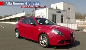 Alfa Romeo Giulietta Sprint 1.4 MultiAir : 0 à 100 km/h sur le circuit de Montlhéry - AutoMoto 2015