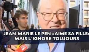 Jean-Marie Le Pen «aime sa fille» mais ne pardonne pas