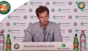 Press conference Andy Murray 2015 French Open / R128