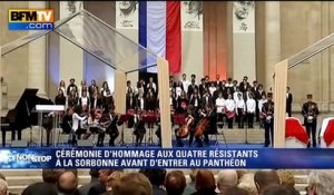Panthéon: l'hommage à la Sorbonne aux résistants