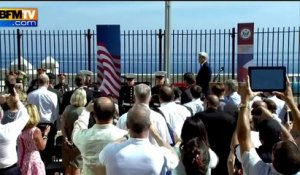 Le drapeau américain flotte à nouveau à Cuba: découvrez les images