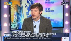Drivy, la start-up française, tente de conquérir toute l'Europe: Paulin Dementhon - 01/06