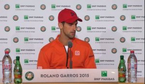 Roland-Garros - Djokovic : ''Pas facile face à un Français''