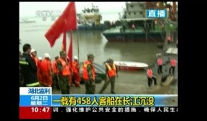 Un navire de croisière avec 458 personnes à bord fait naufrage sur le Yangtsé