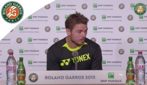 Conférence de presse Stan Wawrinka Roland-Garros 2015 / Quarts de finale