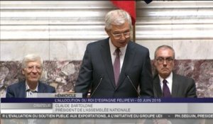 Felipe VI à l’Assemblée : Claude Bartolone s'exprime en espagnol