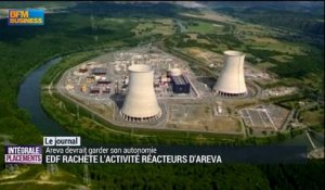 EDF rachète l'activité réacteurs d'Areva
